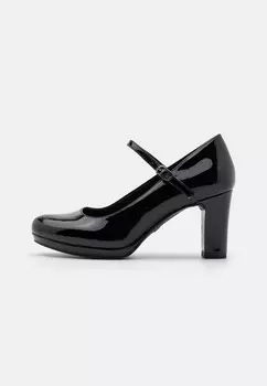 Туфли на высоком каблуке Tamaris, цвет black