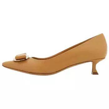 Туфли на высоком каблуке Vara женские светло-коричневые Ferragamo