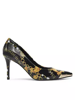 Туфли на высоком каблуке Versace Jeans Couture, черный