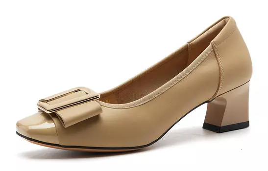 Туфли на высоком каблуке женские абрикосовые Eblan, цвет Apricot