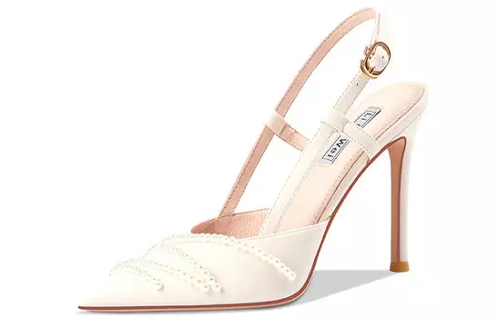 Туфли на высоком каблуке женские абрикосовые Lily Wei