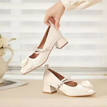 Туфли на высоком каблуке женские абрикосовые Xingdiman, цвет Apricot