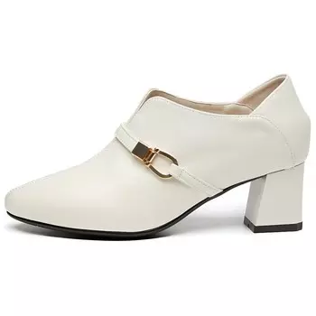 Туфли на высоком каблуке женские белый Aokang