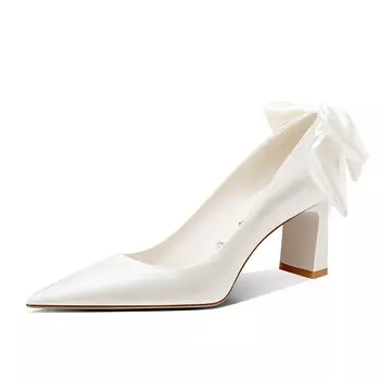 Туфли на высоком каблуке женские белый Pjjuu