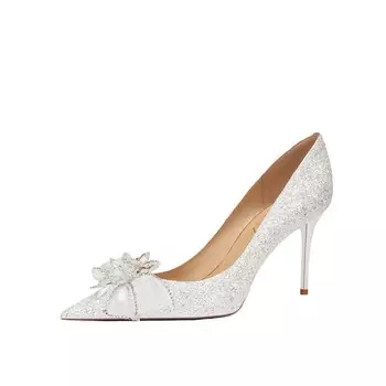 Туфли на высоком каблуке женские белый Rosedoris