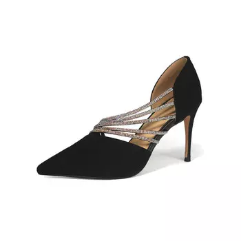 Туфли на высоком каблуке женские белый/серый Starro