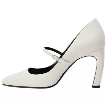 Туфли на высоком каблуке женские белый Zara