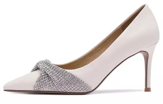 Туфли на высоком каблуке женские бежевые C°Banner