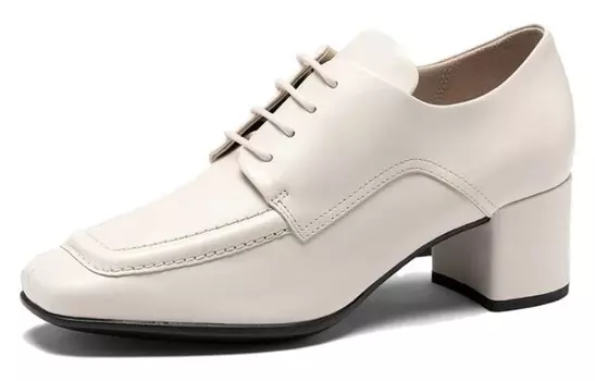 Туфли на высоком каблуке женские бежевые Ecco