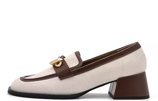 Туфли на высоком каблуке женские бежевые Pedro