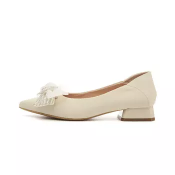 Туфли на высоком каблуке женские бежевый Daphne