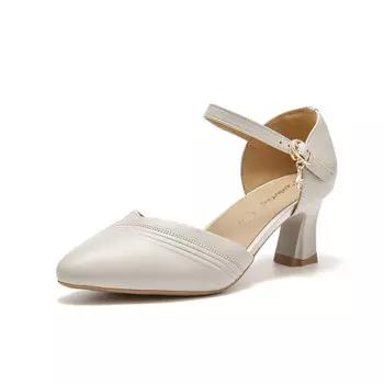 Туфли на высоком каблуке женские бежевый Spider King