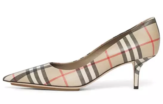 Туфли на высоком каблуке женские Burberry, бежевый