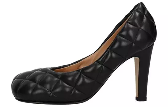 Туфли на высоком каблуке женские черные Bottega Veneta