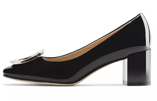 Туфли на высоком каблуке женские черные C°Banner