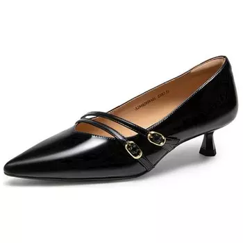 Туфли на высоком каблуке женские черные C°Banner