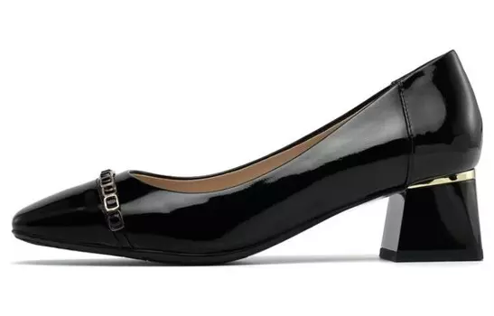 Туфли на высоком каблуке женские черные Chrisdien Deny/Cress Danny