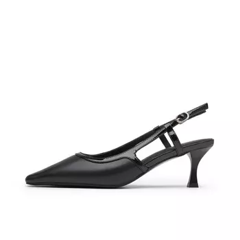 Туфли на высоком каблуке женские черные Chrisdien Deny/Cress Danny