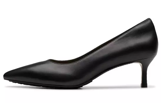 Туфли на высоком каблуке женские черные Clarks
