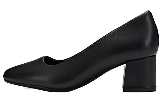 Туфли на высоком каблуке женские черные Clarks