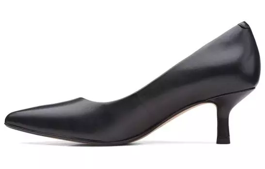 Туфли на высоком каблуке женские черные Clarks