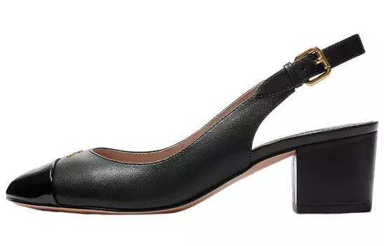 Туфли на высоком каблуке женские черные Coach