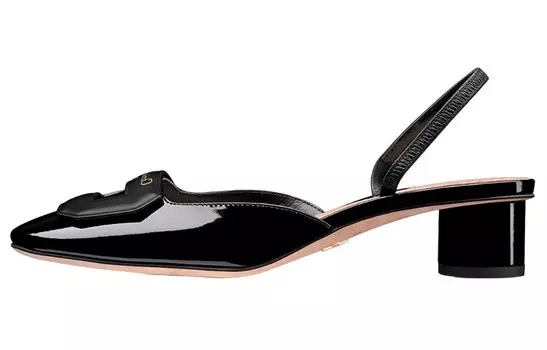 Туфли на высоком каблуке женские черные Dior