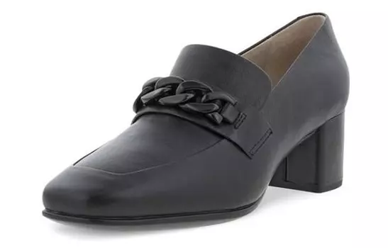 Туфли на высоком каблуке женские черные Ecco