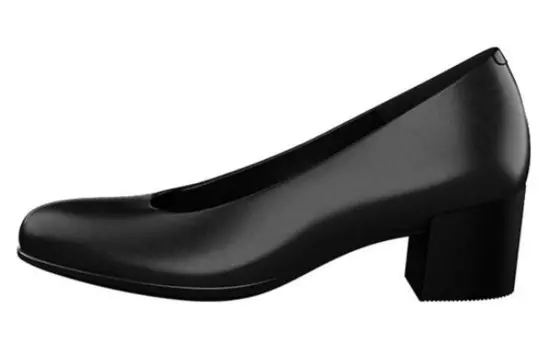 Туфли на высоком каблуке женские черные Ecco