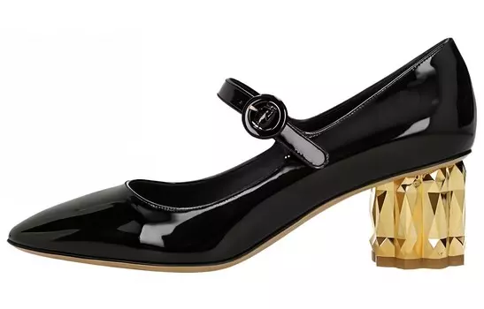 Туфли на высоком каблуке женские черные Ferragamo