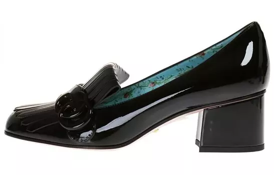 Туфли на высоком каблуке женские черные Gucci