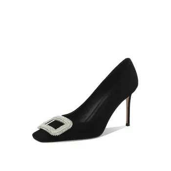 Туфли на высоком каблуке женские черные Rosa Bianca