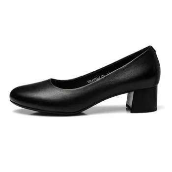 Туфли на высоком каблуке женские черные Strongman