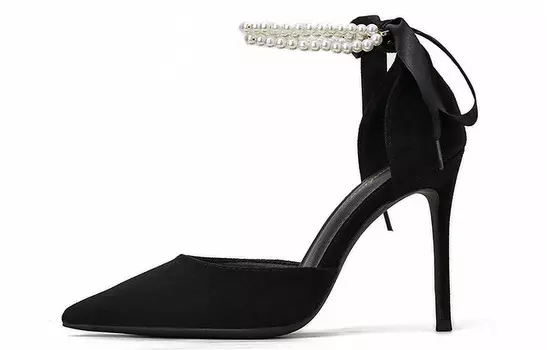 Туфли на высоком каблуке женские черные Tadsw