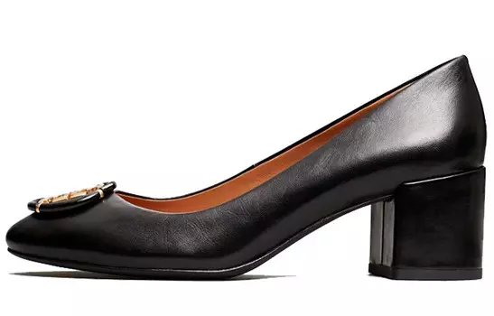 Туфли на высоком каблуке женские черные Tory Burch