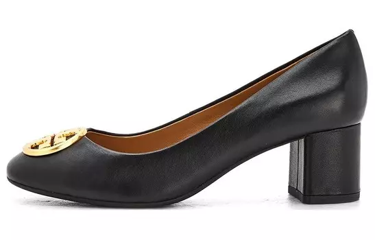 Туфли на высоком каблуке женские черные Tory Burch