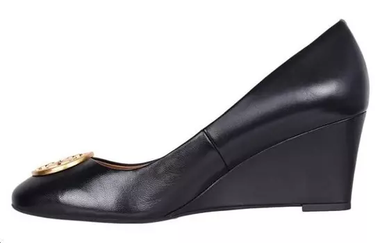 Туфли на высоком каблуке женские черные Tory Burch