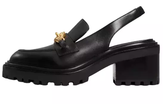 Туфли на высоком каблуке женские черные Tory Burch