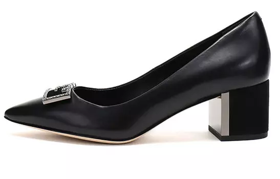 Туфли на высоком каблуке женские черные Tory Burch