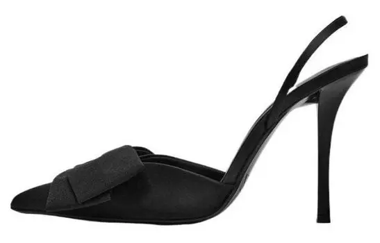 Туфли на высоком каблуке женские черные Zara