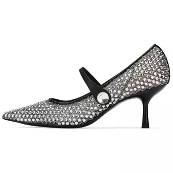 Туфли на высоком каблуке женские черный 73Hours