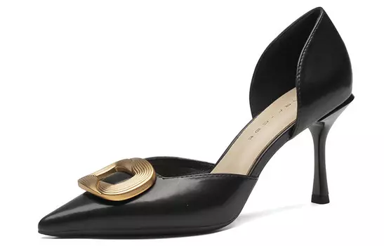 Туфли на высоком каблуке женские черный Ainer-Cat