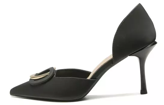 Туфли на высоком каблуке женские черный Ainer-Cat