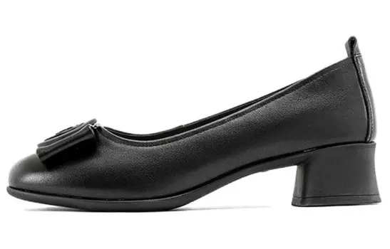 Туфли на высоком каблуке женские черный Aokang