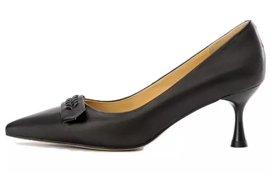 Туфли на высоком каблуке женские черный Aokang