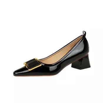 Туфли на высоком каблуке женские черный Bigtree