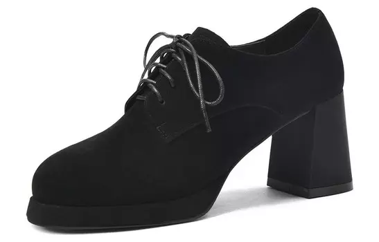 Туфли на высоком каблуке женские черный Cameido