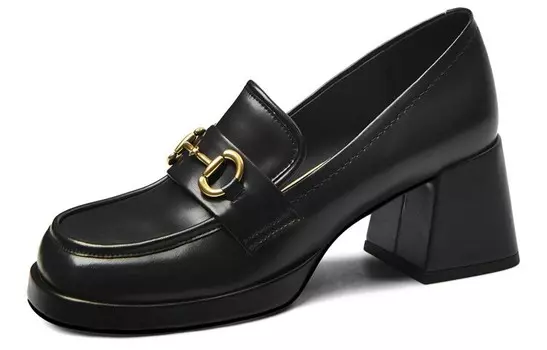 Туфли на высоком каблуке женские черный Cameido