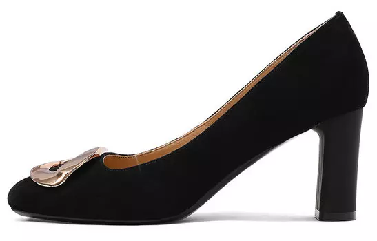 Туфли на высоком каблуке женские черный Cameido