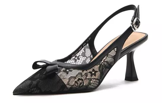 Туфли на высоком каблуке женские черный Cameido